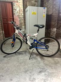 Bicicletta con catena antifurto