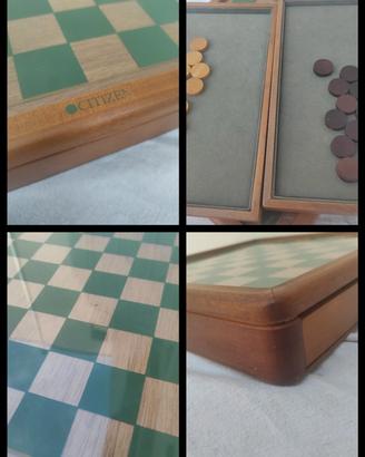 Scacchiera damiera legno Citizen