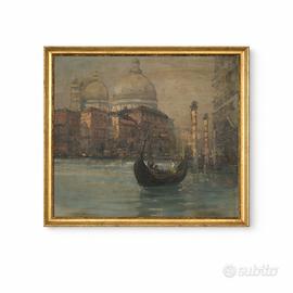 Olio su tela cm.40×50 – Venezia con gondola