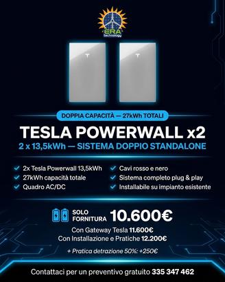 Fotovoltaico Tesla Powerwall 3  x2 - 27kWh