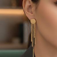 orecchini pendenti metallo dorato