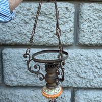 Lampadario vintage ceramica