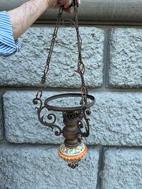 Lampadario vintage ceramica