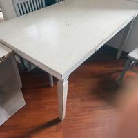 Tavolo 160cm allungabile 30cm per lato , in legno