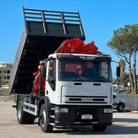Iveco Eurocargo 180e23K ribaltabile+gru+jib+radioc