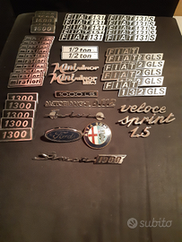 Fregi / stemmi / placche/ loghi per auto d'epoca