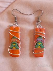 orecchini tartarughe ninja 