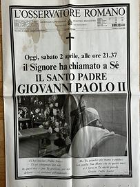 Osservatore romano papa giovanni paolo ii