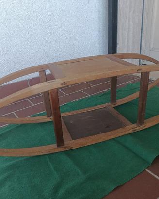 scaldaletto "prete" in legno per arredo rustico 