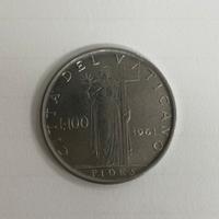100 lire città del Vaticano 1961