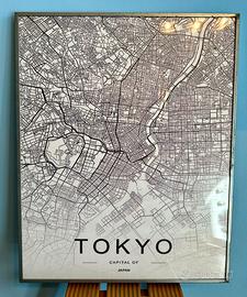 Tela mappa Tokyo