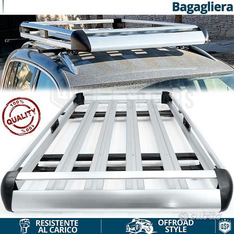 Compatibile Con Volkswagen Touran Cross Post-Facelift 2010-2015 BASIC Model Barre Tetto Portapacchi Auto Barre Portatutto Nero Alluminio 3 Barre - Europe