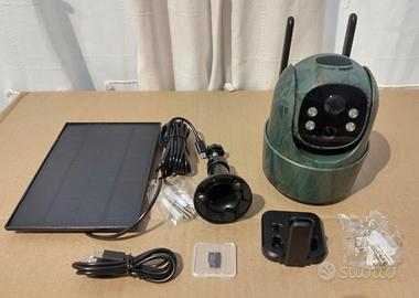 Fotocamera telecamera 4G con SIM, 2.5K e p. Solare
