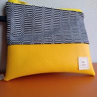 borsetta in tessuto con tracolla, bustina stoffa