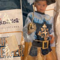 Costume carnevale moschettiere 3/4 anni