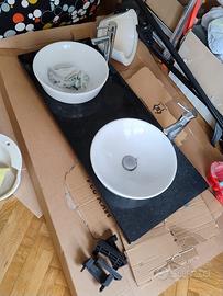 lavandino bagno 2 bocche