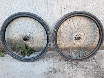 Ruote Gravel Alexrims boondocks 7d+dischi+tubless