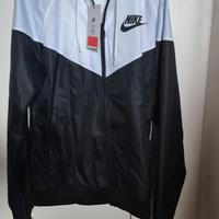 giacca a vento bianca e nera nike taglia Xs