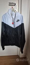giacca a vento bianca e nera nike taglia Xs