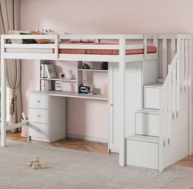 NUOVO  LETTO A  SOPPALCO CONFEZIONATO 90X2 