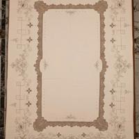 Tovaglia vintage con pizzo fatto a mano