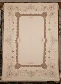 Tovaglia vintage con pizzo fatto a mano