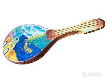 Mandolino ceramica vietrese decorato a mano