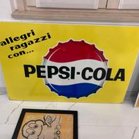 Insegna smaltata 120 cm pepsi