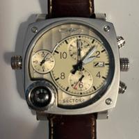 Orologio Sector Dual Time Compass