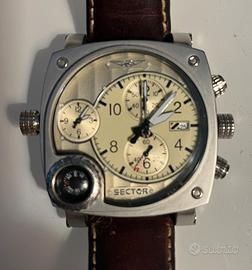 Orologio Sector Dual Time Compass