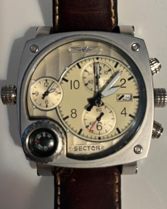Orologio Sector Dual Time Compass