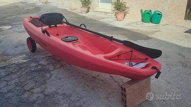 Kayak Big Mama Gil, completo di pagaia e carrello.