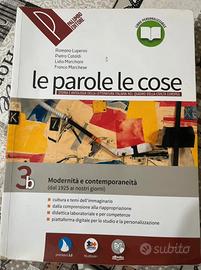 Libro di italiano letteratura Le parole le cose 3b