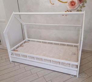 Letto Montessori con materasso nuovo 160x80