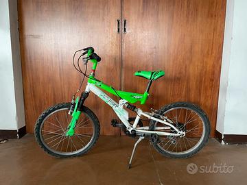 MTB verde per bambino