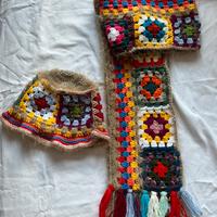 Cappellino e sciarpa donna in lana