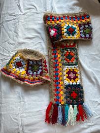 Cappellino e sciarpa donna in lana