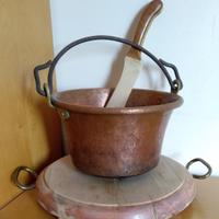 SET POLENTA PAIOLO IN RAME 