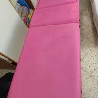 Lettino estetico richiudibile+sgabello