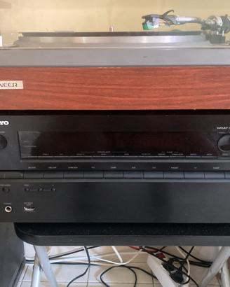Amplificatore onkyo+sub jamo +centrale infinity
