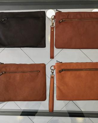 Borsello Pochette da Uomo Pelle Nero Marrone Cuoio