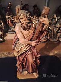 scultura in legno sant Andrea 