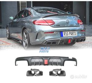 DIFFUSORE MERCEDES C205 15-21 LOOK BRABUS NERO LUC
