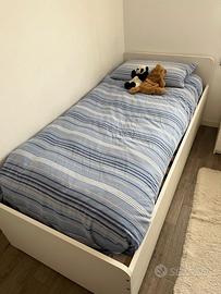 Letto singolo +letto estendibile+2cassetti+materas