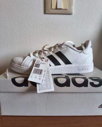 Adidas Gran Court Base 2.0 Bianco/Nero NUOVE