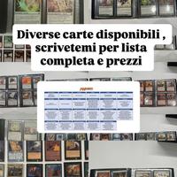 Carte magic the gathering CHIEDERE PER LISTA E INF