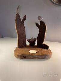 Presepe natalizio in legno