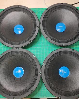 Woofer steg f10 25cm spl altoparlanti auto 4 ohm