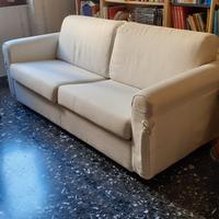 Divano letto in tessuto
