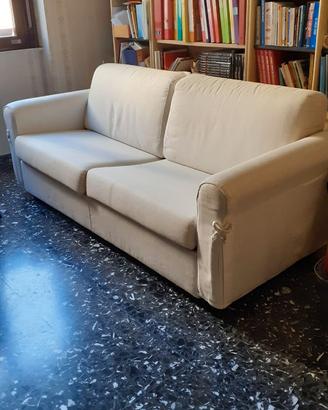 Divano letto in tessuto
